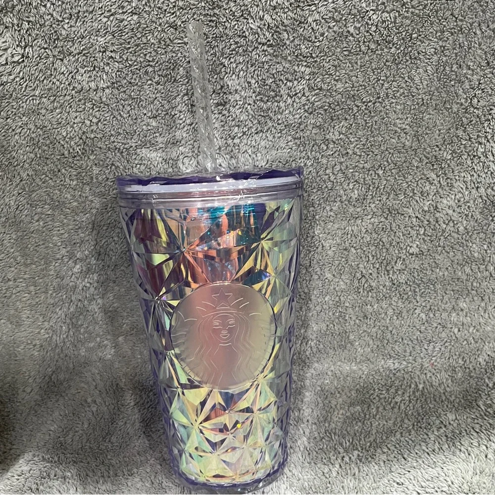 Starbucks Tumbler Thermobecher Cold to Go Prism iridescent Logo 16oz